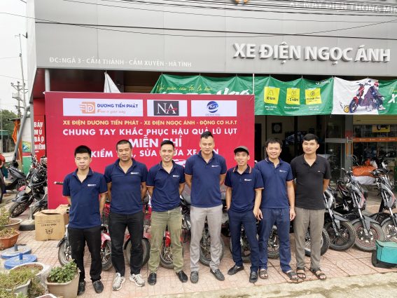 Đội ngũ kỹ thuật hỗ trợ kiểm tra và sửa chữa xe điện miễn phí tại Nghệ An